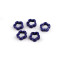 Porcelain beads / components for making ornaments and pendants - Cobalt blue (30 Pieces)