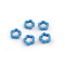 Porcelain beads / components for making ornaments and pendants - Blue (30 Pieces)