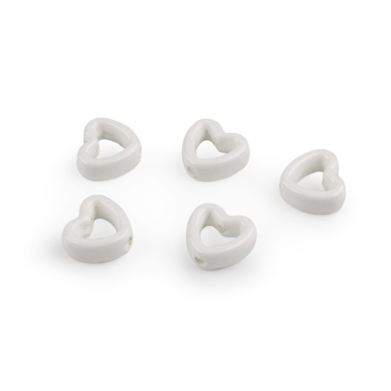Koraliki porcelanowe / komponenty do wyrobu ozdób i zawieszek - Czerwony (5 Sztuki) Koraliki porcelanowe / komponenty do wyrobu ozdób i zawieszek - Czerwony (5 Sztuki)