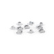 Termodżety hotfix kwadrat prosty szlif 4x4 mm - Crystal (20 Gramy)