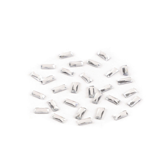 Termodżety hotfix prostokąt prostokąt szlifowana cała powierzchnia 3x7 mm - Crystal (20 Gramy) Termodżety hotfix prostokąt prostokąt szlifowana cała powierzchnia 3x7 mm - Crystal (20 Gramy)