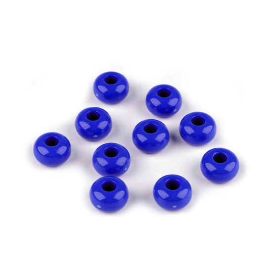 Plastic beads with large hole ø15 mm decorative - Cream lightest (10 Pieces) Plastic beads with large hole ø15 mm decorative - Cream lightest (10 Pieces)