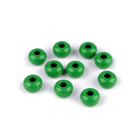 Plastic beads with large hole ø15 mm decorative - Cream lightest (10 Pieces) Plastic beads with large hole ø15 mm decorative - Cream lightest (10 Pieces)