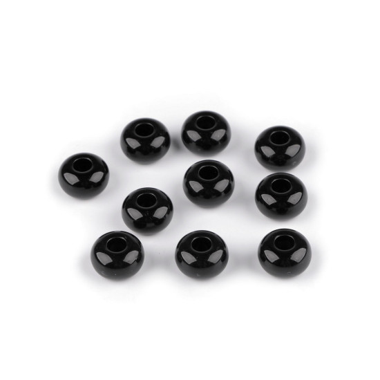Plastic beads with large hole ø15 mm decorative - Cream lightest (10 Pieces) Plastic beads with large hole ø15 mm decorative - Cream lightest (10 Pieces)