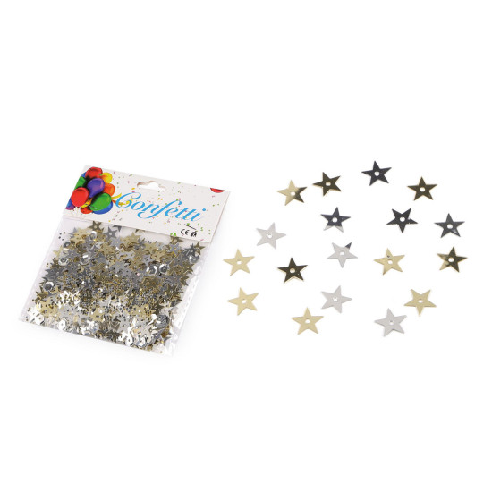 Konfetti gwiazdki - Srebrny (1 Torba) Konfetti gwiazdki - Srebrny (1 Torba)