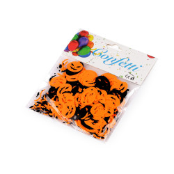 Konfetti halloween - pająk, nietoperz, dynia, pajęczyna - Mix (1 Torba)