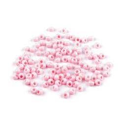 Plastic beads drops 4.7x5.3 mm - Light pink (10 Grams)