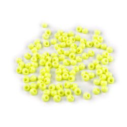 Koraliki plastikowe imitacja rokail 4,7x5,3 mm krople - Żółtozielony ref (10 Gramy)