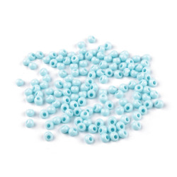 Plastic beads drops 4.7x5.3 mm - Forget-me-not blue (10 Grams)