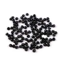 Plastic beads drops 4.7x5.3 mm - Black (10 Grams)