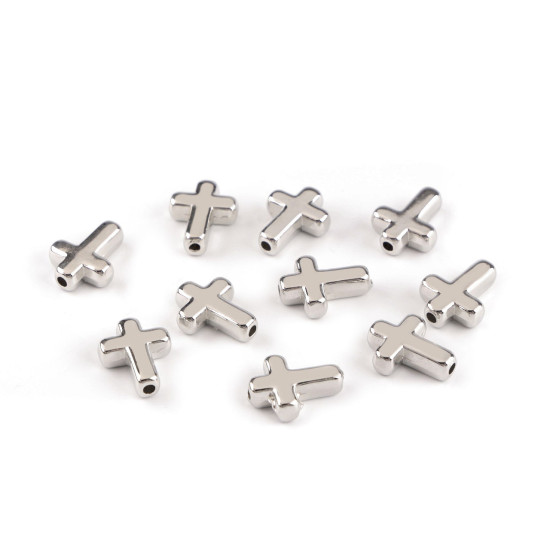 Koraliki plastikowe / komponenty do wyrobu biżuterii krzyżyk 12x15 mm metaliczne - Złoty (200 Sztuki) Koraliki plastikowe / komponenty do wyrobu biżuterii krzyżyk 12x15 mm metaliczne - Złoty (200 Sztuki)