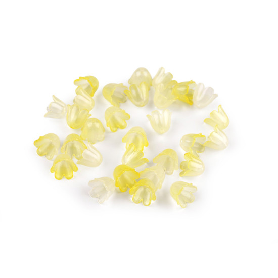 Koraliki plastikowe dzwoneczek barwione 9x11 mm - Malinowy (100 Gramy) Koraliki plastikowe dzwoneczek barwione 9x11 mm - Malinowy (100 Gramy)