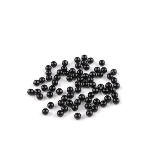 Mărgele de plastic ø6 mm - Alb (10 Grame) Mărgele de plastic ø6 mm - Alb (10 Grame)