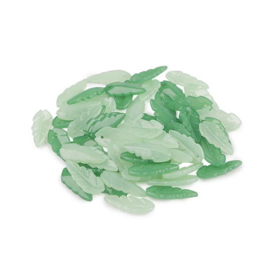 Plastic beads, leaves - Mix (20 Grams) Plastic beads, leaves - Mix (20 Grams)
