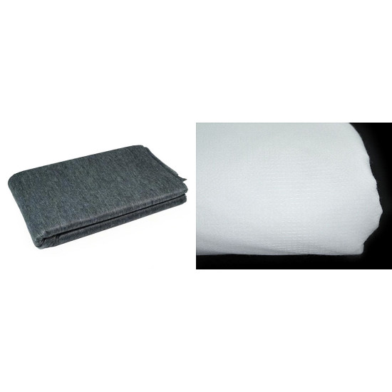Iron-on non-woven fusible interfacing 40 g/m² width 90 cm, karina - White (1 Meter) Iron-on non-woven fusible interfacing 40 g/m² width 90 cm, karina - White (1 Meter)
