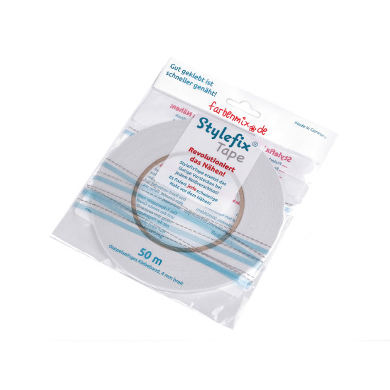Double-sided sticky fabric tape stylefix 4 mm - Transparent (6 Pieces) Double-sided sticky fabric tape stylefix 4 mm - Transparent (6 Pieces)