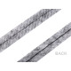 Fusible interfacing band w/h thread - Black (100 Meters) Fusible interfacing band w/h thread - Black (100 Meters)