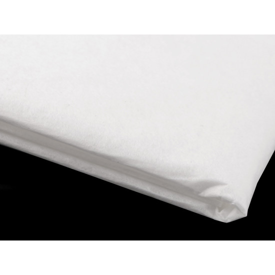 Netkaná textilie na střihy perlan 45 g/m² šíře 95 cm - Bílá (1 Metr) Netkaná textilie na střihy perlan 45 g/m² šíře 95 cm - Bílá (1 Metr)