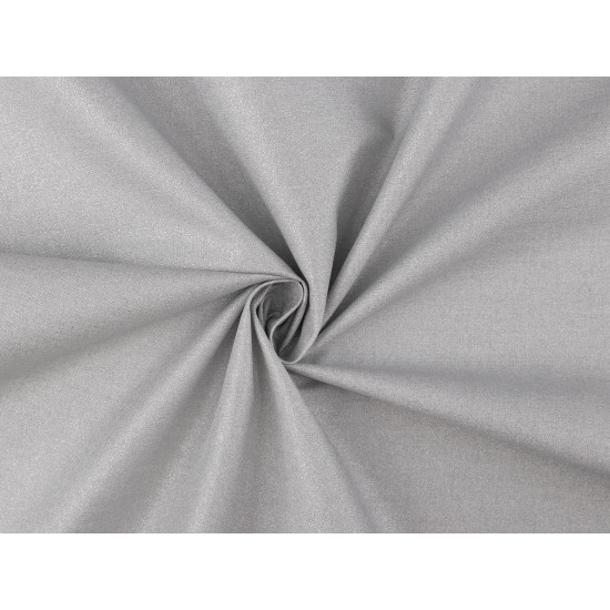 Tkanina bawełniana jednostronna z powłoką aluminiową zaro - Szary (1 Metr) Tkanina bawełniana jednostronna z powłoką aluminiową zaro - Szary (1 Metr)