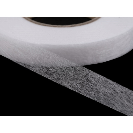 Fusible bonding web tape, width 15 mm - White (63 Meters) Fusible bonding web tape, width 15 mm - White (63 Meters)
