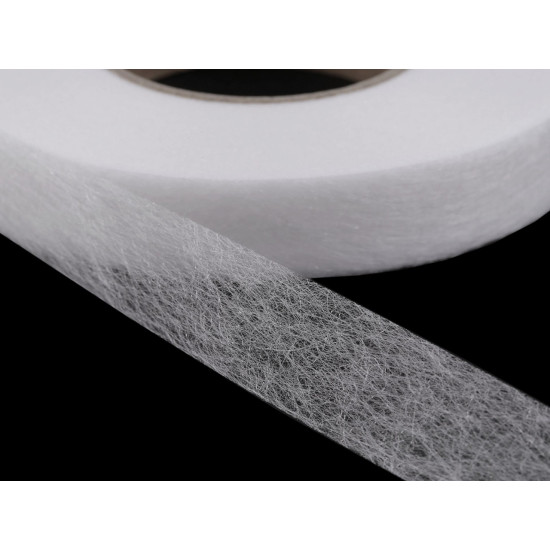 Fusible bonding web tape, width 20 mm - White (63 Meters) Fusible bonding web tape, width 20 mm - White (63 Meters)