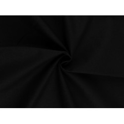 Cotton iron-on canvas / patches - Black (1 Meter)