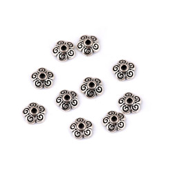 Capăcele decorative din metal ø8 mm - Platinum (10 Bucăți)
