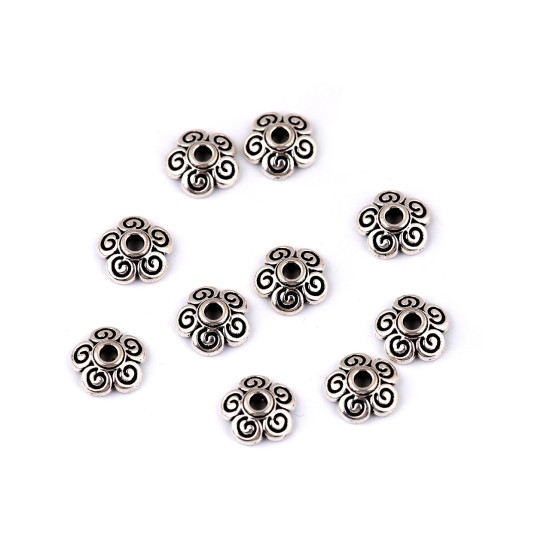 Capăcele decorative din metal ø8 mm - Platinum (100 Bucăți) Capăcele decorative din metal ø8 mm - Platinum (100 Bucăți)