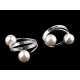 Serviettenring mit perle - Silber (6 Stücke) Serviettenring mit perle - Silber (6 Stücke)