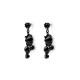 Jablonec jewelery earrings - Black (1 Pair) Jablonec jewelery earrings - Black (1 Pair)