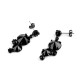 Jablonec jewelery earrings - Black (1 Pair) Jablonec jewelery earrings - Black (1 Pair)