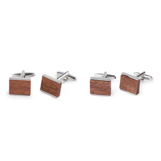 Caja de regalo con gemelos de madera - Marrón (1 Caja) Caja de regalo con gemelos de madera - Marrón (1 Caja)
