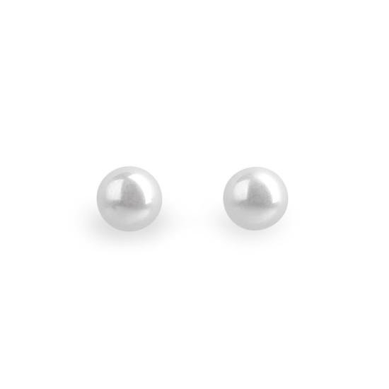 Orecchini a bottone, con perle finte, in acciaio inossidabile - Perla (1 Paio) Orecchini a bottone, con perle finte, in acciaio inossidabile - Perla (1 Paio)