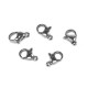Stainless steel lobster clasp / carabiner 6x10 mm - Platinum (100 Pieces) Stainless steel lobster clasp / carabiner 6x10 mm - Platinum (100 Pieces)