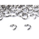 Anello aperto in acciaio inox, dimensioni: ø 5 mm - Platino (100 Grammi) Anello aperto in acciaio inox, dimensioni: ø 5 mm - Platino (100 Grammi)
