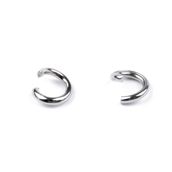 Anello aperto in acciaio inox, dimensioni: ø 5 mm - Platino (100 Grammi) Anello aperto in acciaio inox, dimensioni: ø 5 mm - Platino (100 Grammi)