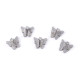 Fém medál / cipzár húzóka pillangó gyöngyös 13x15 mm - Púderrózsaszín (5 Darabok) Fém medál / cipzár húzóka pillangó gyöngyös 13x15 mm - Púderrózsaszín (5 Darabok)