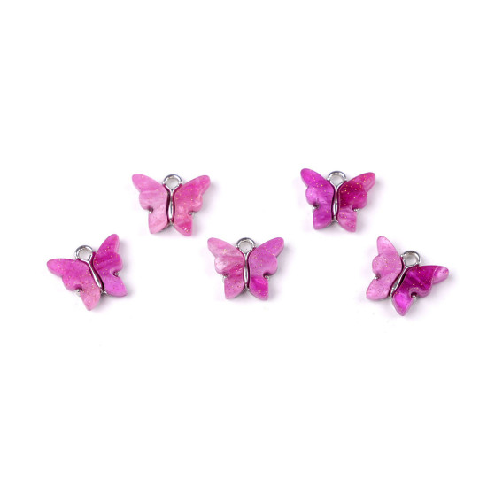 Fém medál / cipzár húzóka pillangó gyöngyös 13x15 mm - Púderrózsaszín (5 Darabok) Fém medál / cipzár húzóka pillangó gyöngyös 13x15 mm - Púderrózsaszín (5 Darabok)