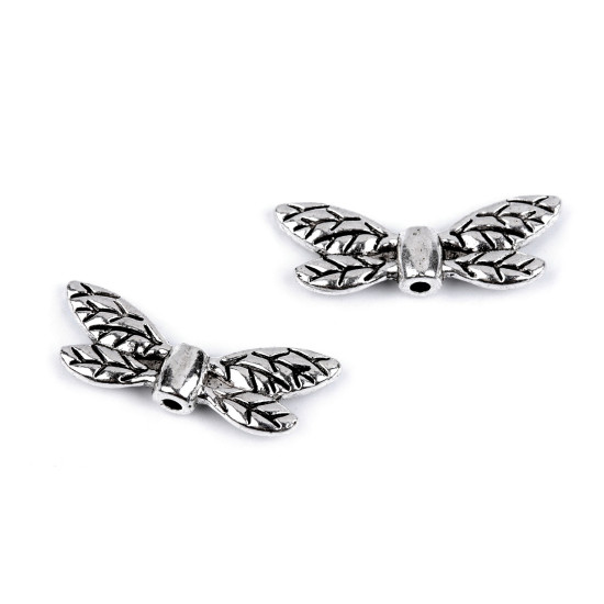 Díszítő köztes szitakötő szárnya 8x22 mm - Platina (10 Darabok) Díszítő köztes szitakötő szárnya 8x22 mm - Platina (10 Darabok)