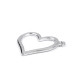 Zawieszka serce 21x25 mm - Platyna (5 Sztuki) Zawieszka serce 21x25 mm - Platyna (5 Sztuki)