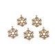 Anhänger schneeflocke ø 25 mm - Gold (5 Stücke) Anhänger schneeflocke ø 25 mm - Gold (5 Stücke)