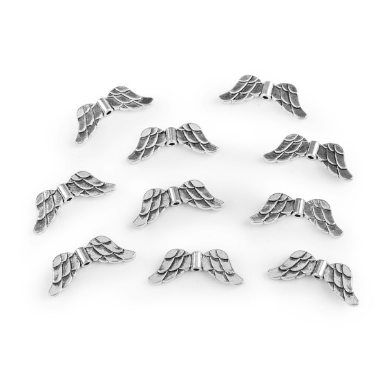 Angyalszárny köztes 12x29 mm - Platina (10 Darabok)