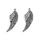 Anhänger flügel mit geschliffenen steinchen 17 x 48 mm - Platine (2 Stücke) Anhänger flügel mit geschliffenen steinchen 17 x 48 mm - Platine (2 Stücke)