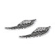 Anhänger flügel mit geschliffenen steinchen 17 x 48 mm - Platine (2 Stücke) Anhänger flügel mit geschliffenen steinchen 17 x 48 mm - Platine (2 Stücke)