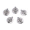 Angel pendant ø16mm - Platinum (5 Pieces)