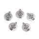 Angyal fityegő ø16mm medál - Platina (5 Darabok) Angyal fityegő ø16mm medál - Platina (5 Darabok)
