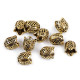 Końcówka do sznurka / nakładka na koralik 12x12 mm - Platyna (20 Sztuki) Końcówka do sznurka / nakładka na koralik 12x12 mm - Platyna (20 Sztuki)
