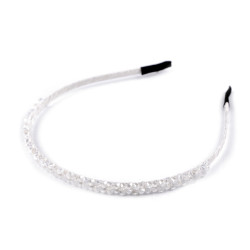 Čelenka do vlasů s broušenými korálky - Crystal (1 Kus)