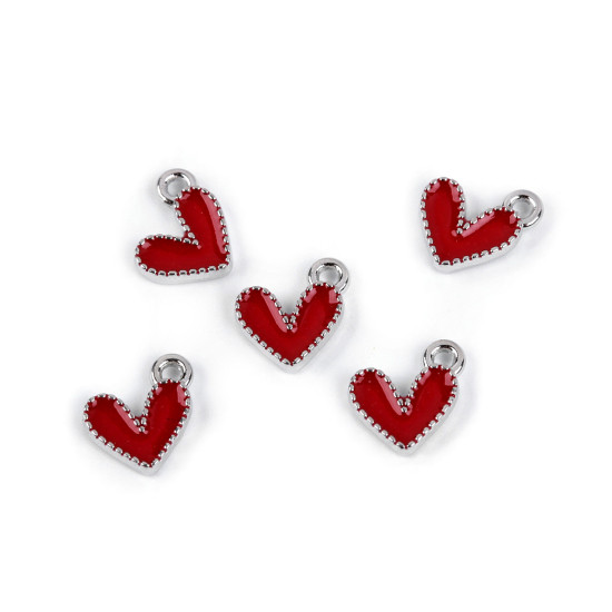 Fém medál / cipzár húzóka mini szív 10x10 mm - Kék (5 Darabok) Fém medál / cipzár húzóka mini szív 10x10 mm - Kék (5 Darabok)