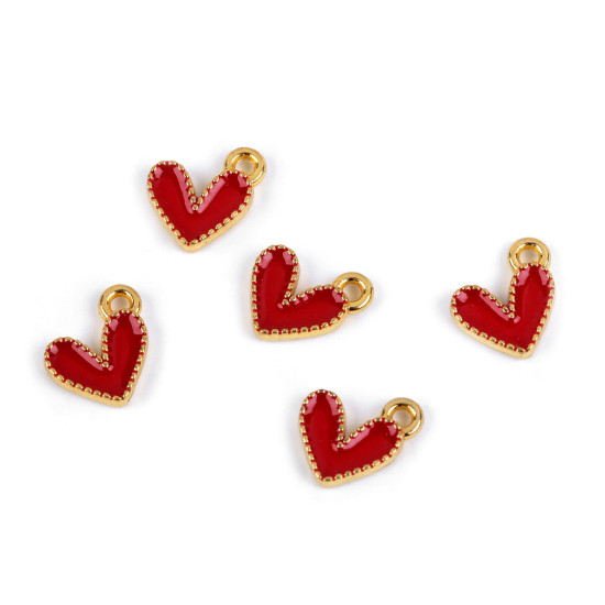 Fém medál / cipzár húzóka mini szív 10x10 mm - Kék (5 Darabok) Fém medál / cipzár húzóka mini szív 10x10 mm - Kék (5 Darabok)